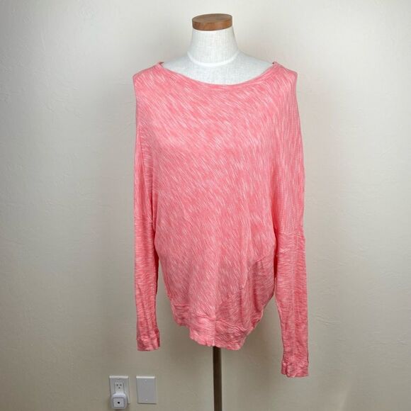 Anthropologie Asymmetric Pink Space Dye Sweater - Picture 1 of 6